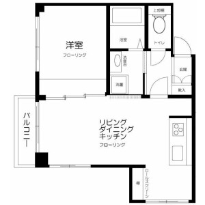 1LDK Mansion in Takanawa - Minato-ku Floorplan