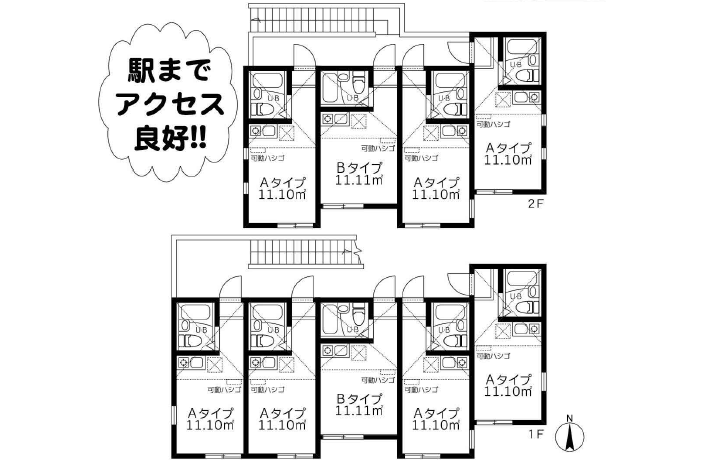 Whole Building Apartment to Buy in Yokohama-shi Tsurumi-ku Floorplan