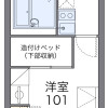 町田市出租中的1K公寓 房間格局