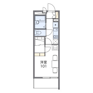 1K Mansion in Sakahama - Inagi-shi Floorplan