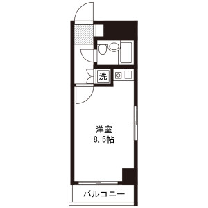 1R Mansion in Shimorenjaku - Mitaka-shi Floorplan