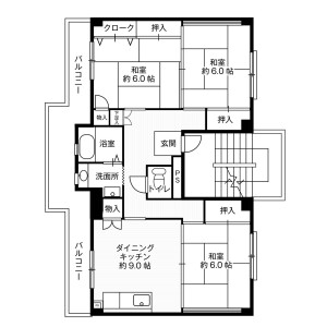 平塚市大島-3DK公寓大廈 房屋格局
