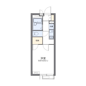 1K Mansion in Sakaecho - Higashimurayama-shi Floorplan