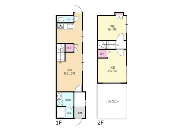 2LDK House to Buy in Osaka-shi Yodogawa-ku Floorplan