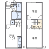 2DK Apartment to Rent in Kashiba-shi Floorplan
