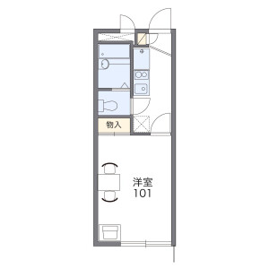 1K Apartment in Ichinotsubo - Kawasaki-shi Nakahara-ku Floorplan