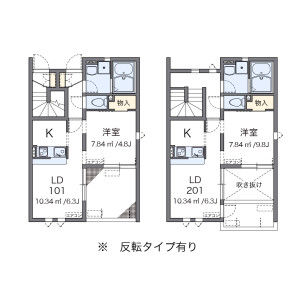 1LDK Apartment in Saijocho taguchi - Higashihiroshima-shi Floorplan