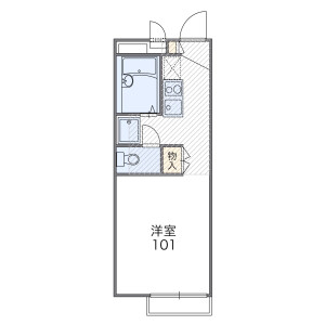 1K Apartment in Sasame - Toda-shi Floorplan
