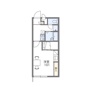 1K Apartment in Motomachinishi - Towada-shi Floorplan
