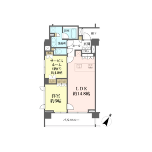 1SLDK {building type} in Shimomeguro - Meguro-ku Floorplan
