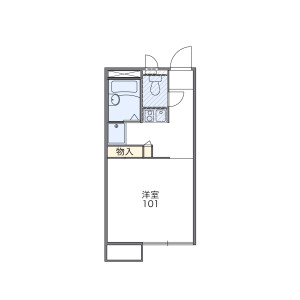 1K Apartment in Wakamatsucho - Fuchu-shi Floorplan