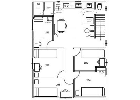 Private Guesthouse to Rent in Shinjuku-ku Floorplan