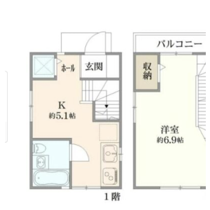 3DK {building type} in Nishiochiai - Shinjuku-ku Floorplan
