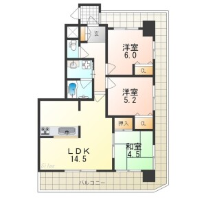 3LDK Mansion in Nakayasuicho - Sakai-shi Sakai-ku Floorplan