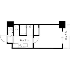 1K Mansion in Shibaura(1-chome) - Minato-ku Floorplan
