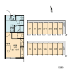 1K Apartment to Rent in Okinawa-shi Layout Drawing