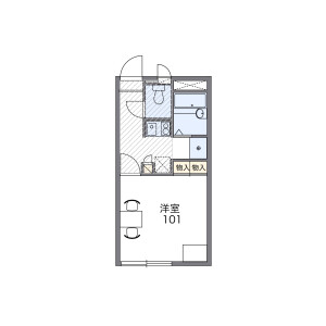 1K Apartment in Hirose - Kumagaya-shi Floorplan