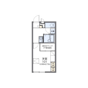 1K Apartment in Onocho - Sasebo-shi Floorplan