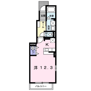 1K Apartment in Manganji - Hino-shi Floorplan