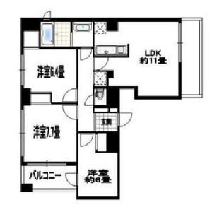 2LDK Mansion in Nakakasai - Edogawa-ku Floorplan