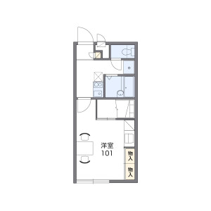 1K Apartment in Tofurominami - Dazaifu-shi Floorplan