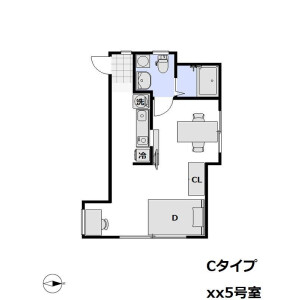 1DK Apartment in Tenjincho - Shinjuku-ku Floorplan
