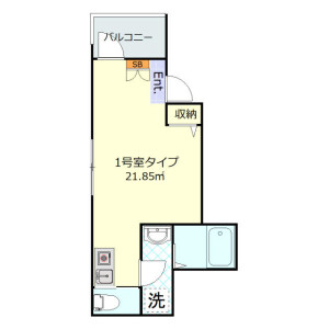 1R Apartment in Horikiri - Katsushika-ku Floorplan