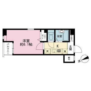 1K {building type} in Kitamachi - Nerima-ku Floorplan