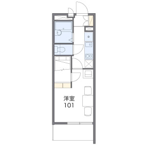 1K Mansion in Kamiyabecho - Yokohama-shi Totsuka-ku Floorplan