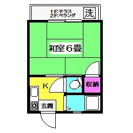 1K Apartment in Asahigaoka - Nerima-ku Floorplan