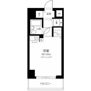 1R Mansion in Minamioi - Shinagawa-ku Floorplan