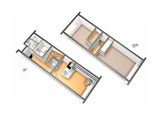 2DK Apartment to Rent in Shizuoka-shi Shimizu-ku Floorplan
