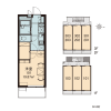1K Apartment to Rent in Fujisawa-shi Layout Drawing