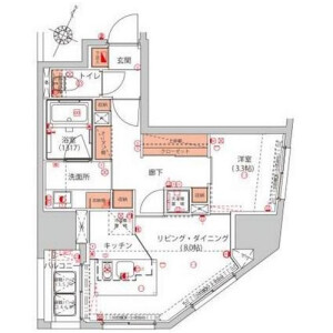 1LDK Mansion in Iwamotocho - Chiyoda-ku Floorplan