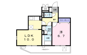 1LDK Mansion in Kaitaicho - Shinjuku-ku