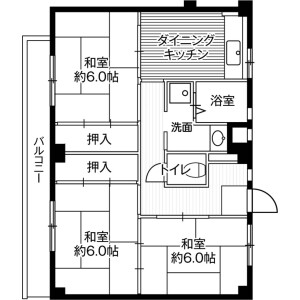 3DK Mansion in Kushizakishinden - Matsudo-shi Floorplan