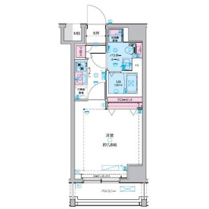 1K Mansion in Kaigan(3-chome) - Minato-ku Floorplan