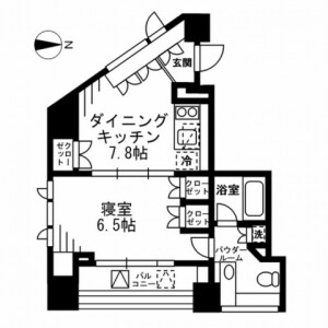 1DK Mansion in Samoncho - Shinjuku-ku Floorplan