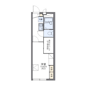1K Apartment in Nishifucho - Fuchu-shi Floorplan
