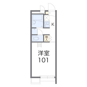 1K Apartment in Zushi - Takatsuki-shi Floorplan