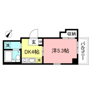 1DK Mansion in Shimmachi - Yokohama-shi Kanagawa-ku Floorplan