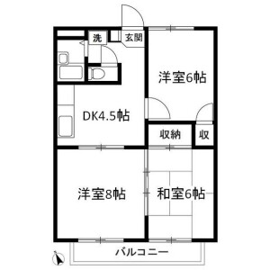 3DK Mansion in Honkomagome - Bunkyo-ku Floorplan
