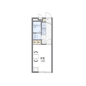1K Apartment in Hojo - Daito-shi Floorplan