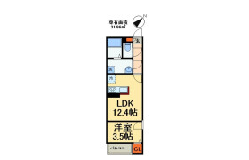 1LDK Apartment in Makuharihongo - Chiba-shi Hanamigawa-ku