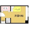 1R Apartment to Rent in Hirakata-shi Floorplan