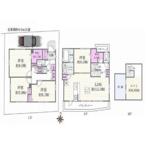 4LDK {building type} in Kamitakaido - Suginami-ku Floorplan
