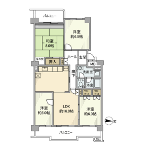 4LDK Mansion in Seishincho - Edogawa-ku Floorplan