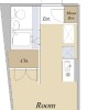 1R Apartment to Buy in Shinjuku-ku Floorplan