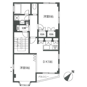2DK Mansion in Matsugaya - Taito-ku Floorplan