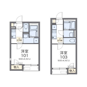 1K Apartment in Nishidai(1-chome) - Itabashi-ku Floorplan